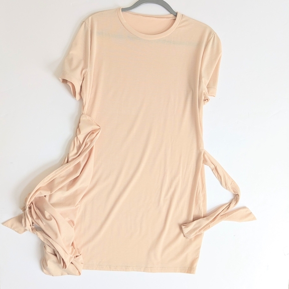 Stretchy Bodycon Side Sash Mini Dress - Picture 5 of 9